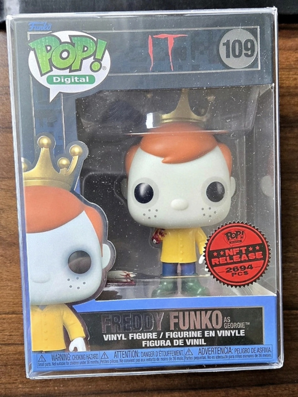IT Funko Pop Digital Freddy Funko as Georgie #109 2694pcs. With Plastic Covering